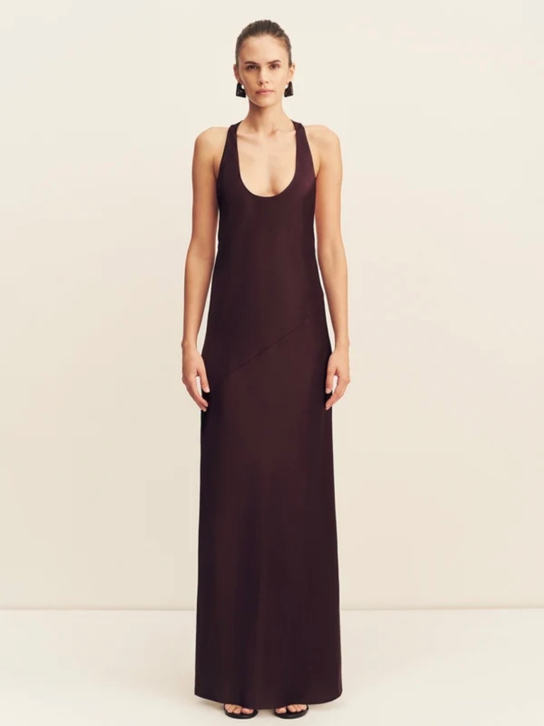 Shona Joy Savanna Racerback Dress - Plum - Size Us 10/Au 14 — image 3 of 6